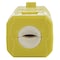 Ac Works Straight Blade Connector, 5-15R, 15 A, 125V AC, 2 Pole, 3 Wire, Screw Terminals, Yellow ASQ515R-YW - alternate 2